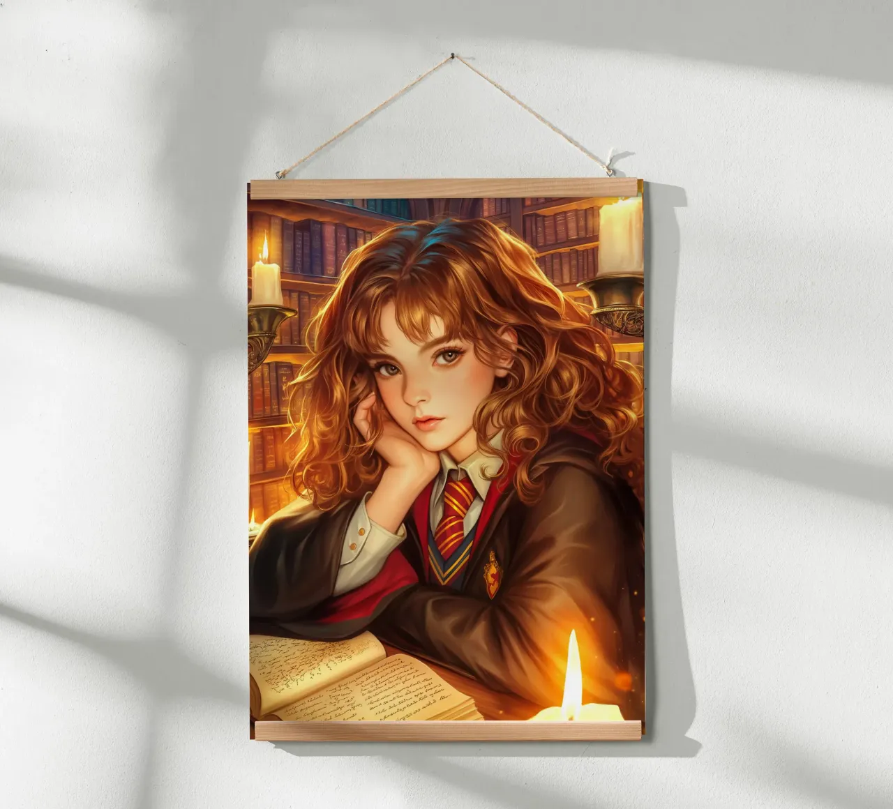Hermione Granger Harry Potter poster con telaio in legno da Fleur de Lys