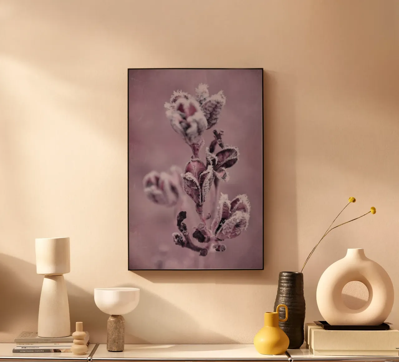 Schneeblüten plexiglass da Visuelle Poesie am Wegesrand