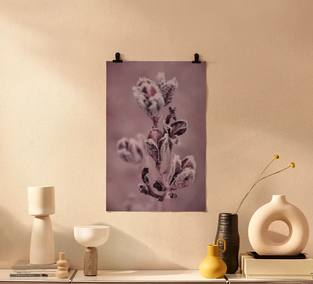 Schneeblüten poster da Visuelle Poesie am Wegesrand