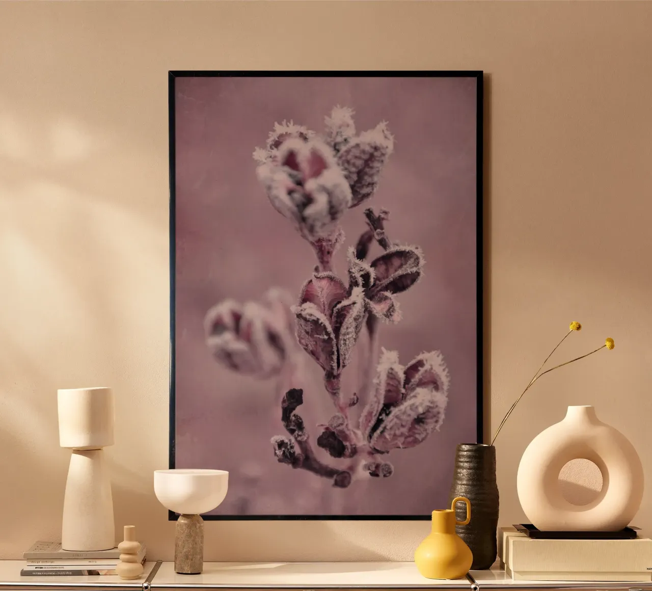 Schneeblüten poster da Visuelle Poesie am Wegesrand