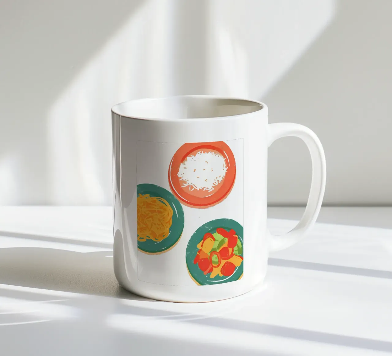 Tre piatti di cibo tazza in ceramica da PREKETEWE