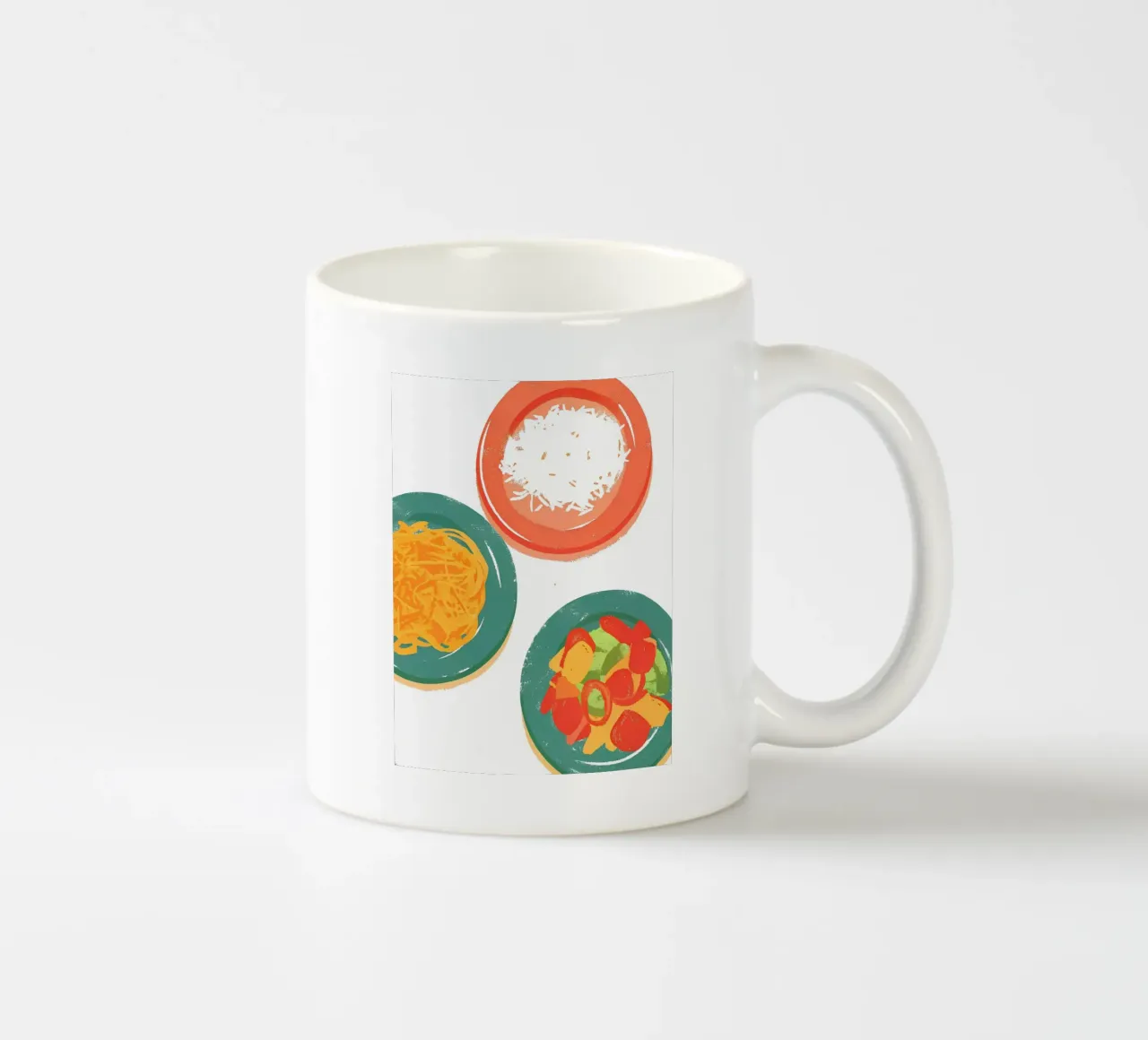Tre piatti di cibo tazza in ceramica da PREKETEWE