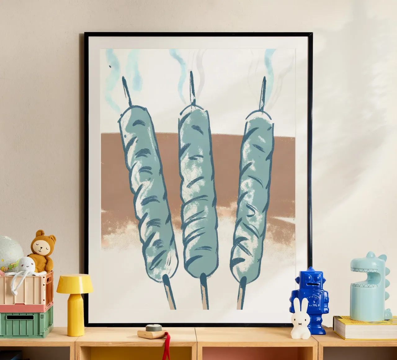 Salsicce alla griglia poster da PREKETEWE