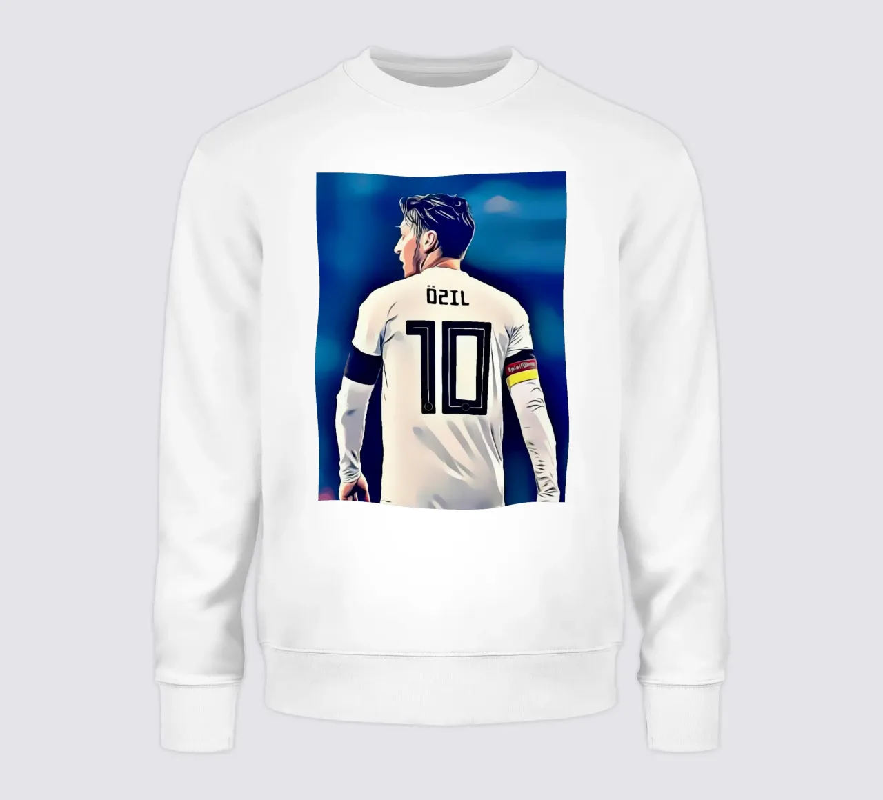Mesut Ozil - Giocatore di calcio con la maglia numero 10 felpa da dark eagle