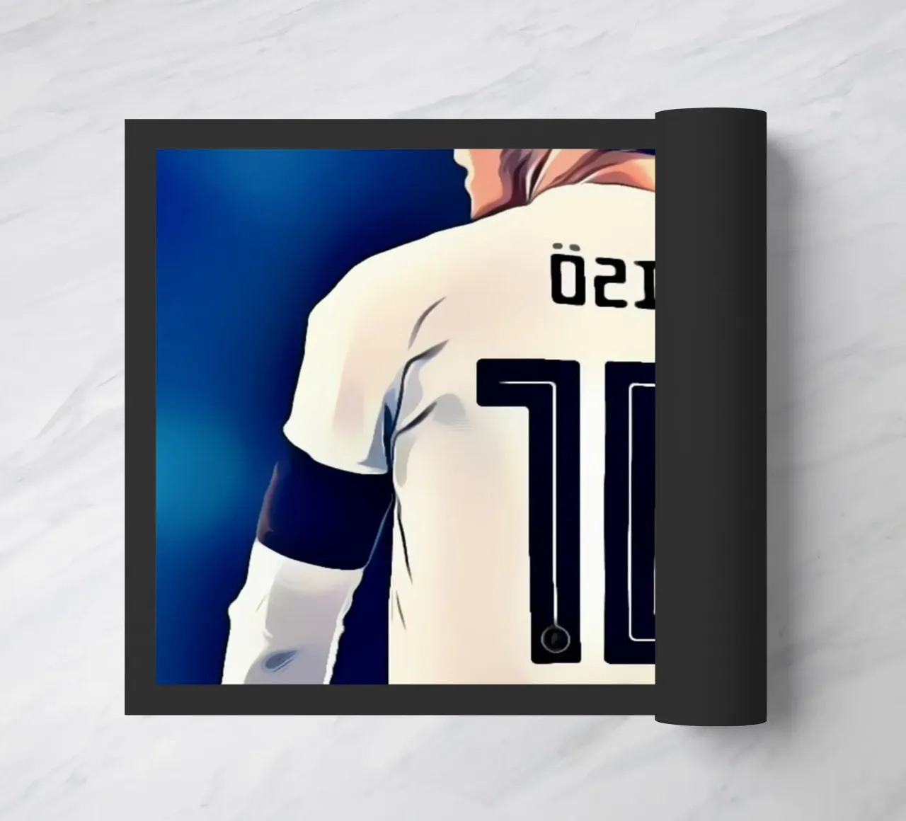 Mesut Ozil - Giocatore di calcio con la maglia numero 10 zerbino da dark eagle