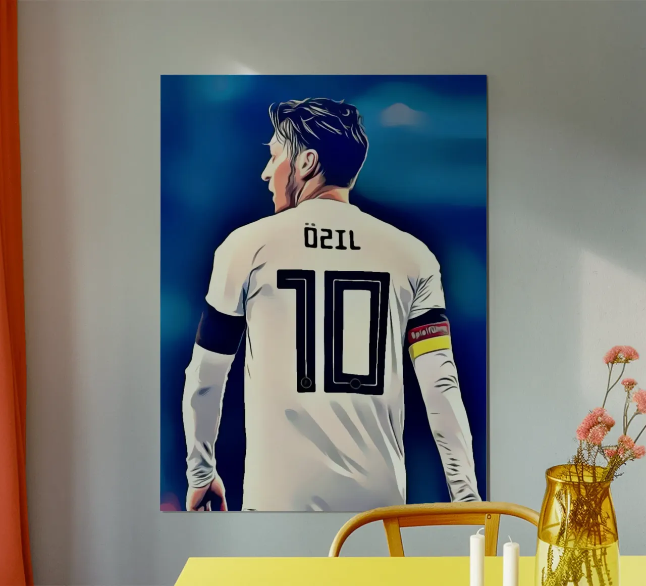 Mesut Ozil - Football Player with Number 10 Jersey poster by dark eagle