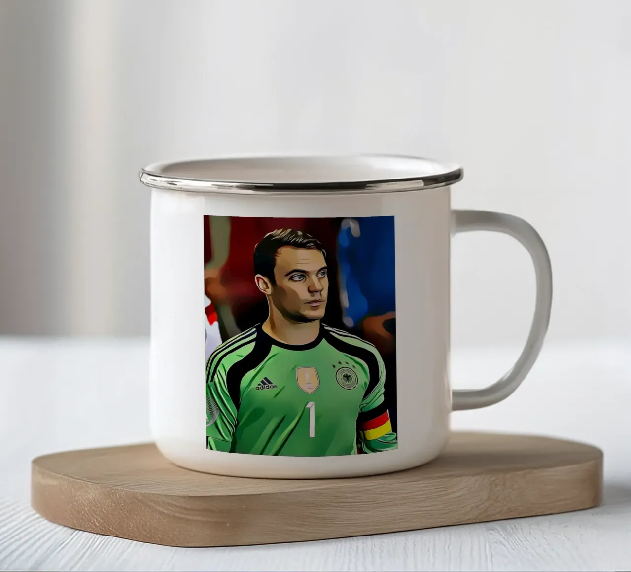 Manuel Neuer tazza in smalto da dark eagle
