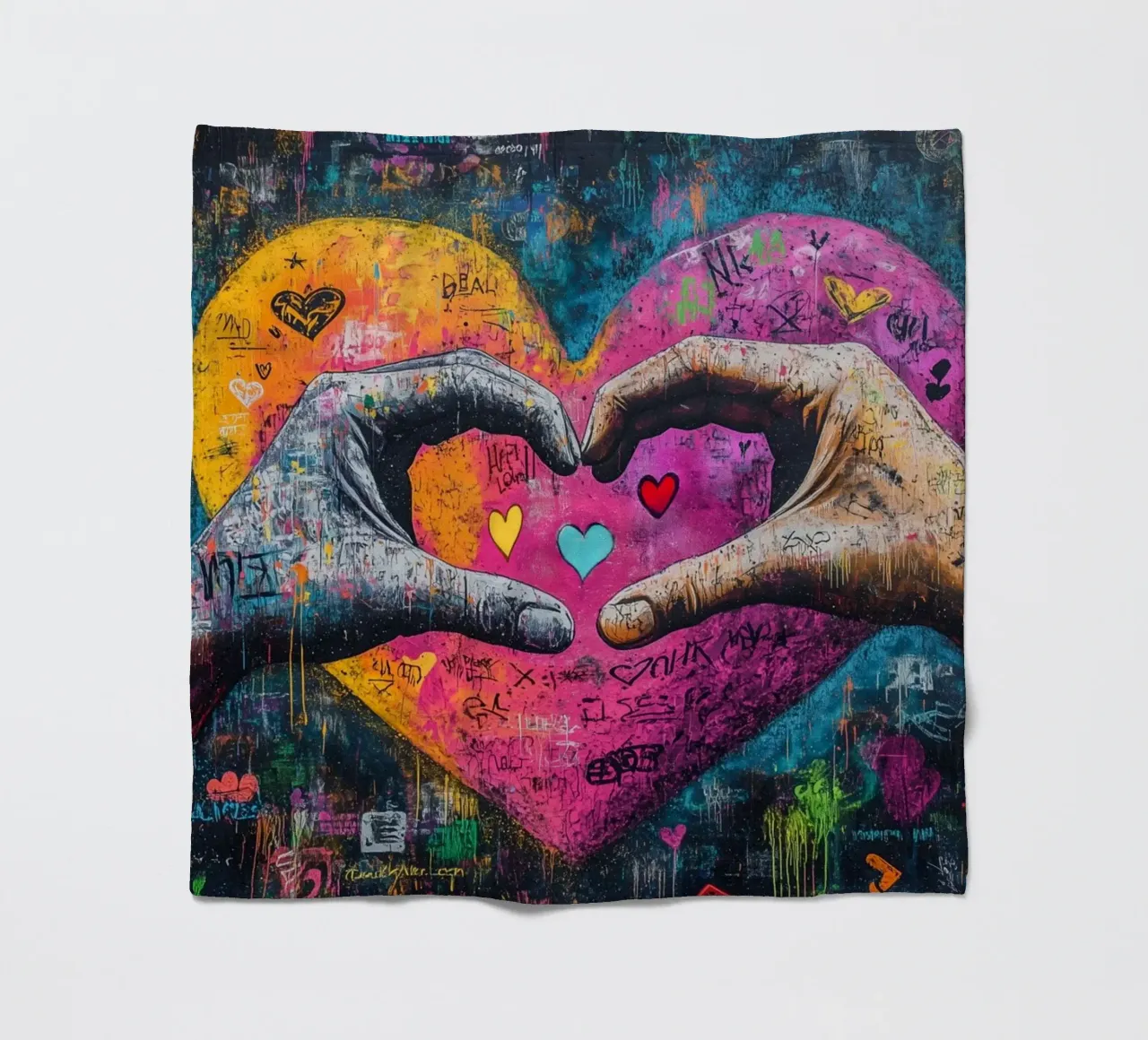 Mani calde della pop art coperta in pile da Carinaprint