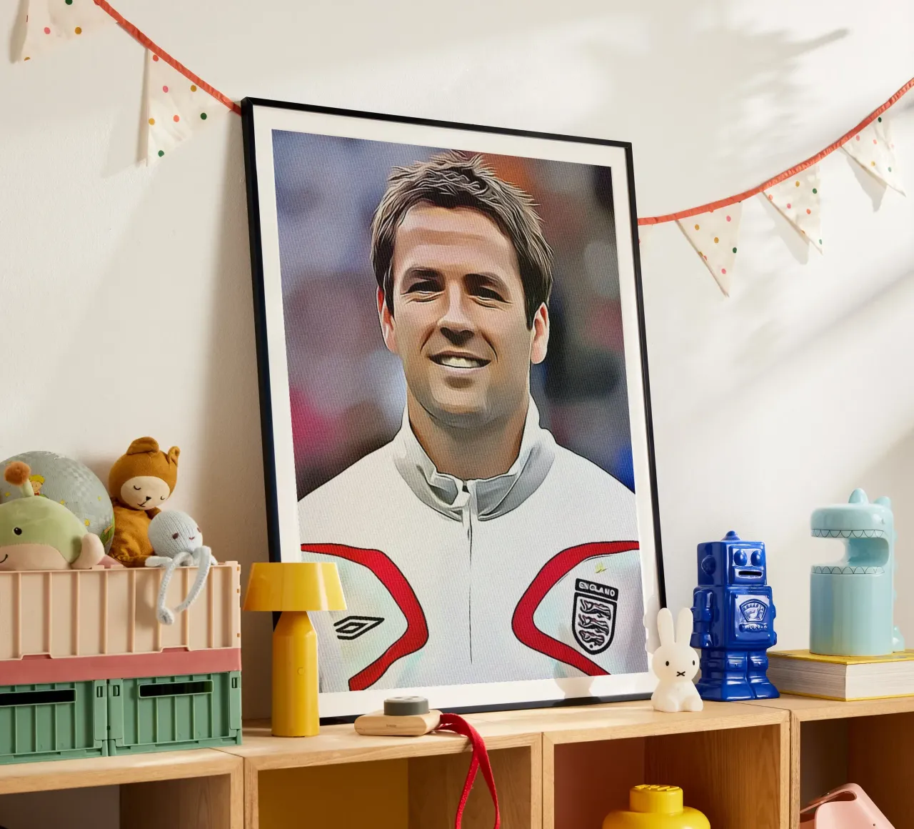 Michael Owen poster con telaio in legno da dan band