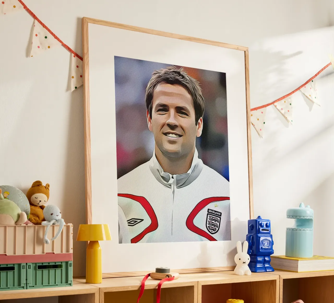 Michael Owen poster con telaio in legno da dan band
