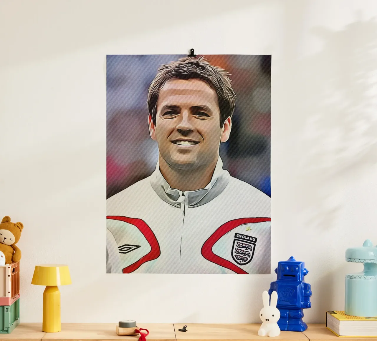 Michael Owen poster con telaio in legno da dan band