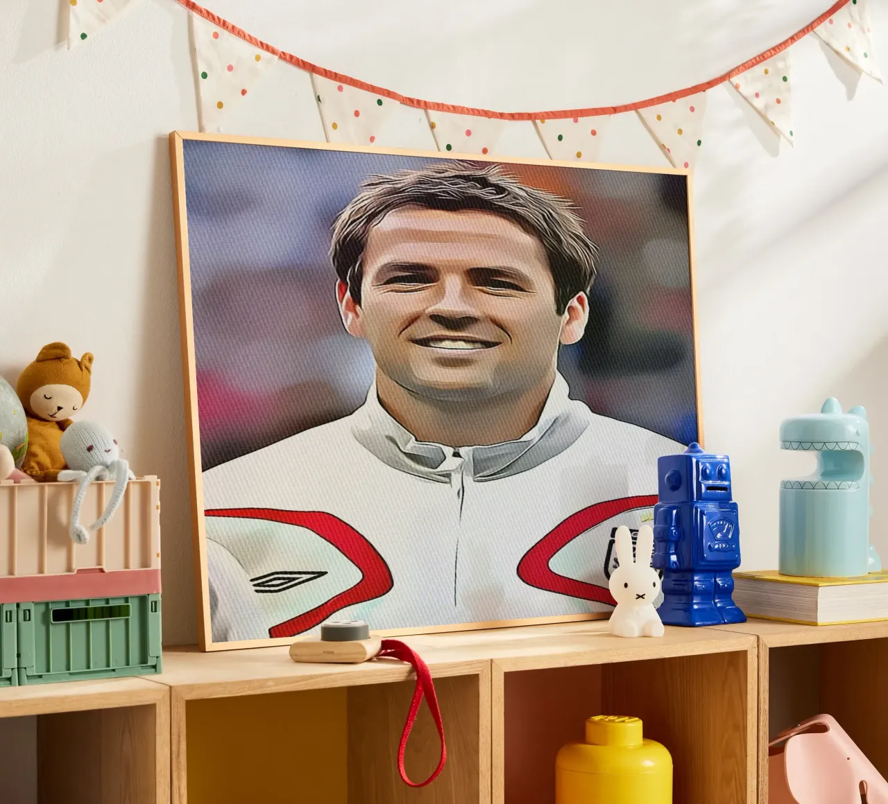 Michael Owen poster con telaio in legno da dan band
