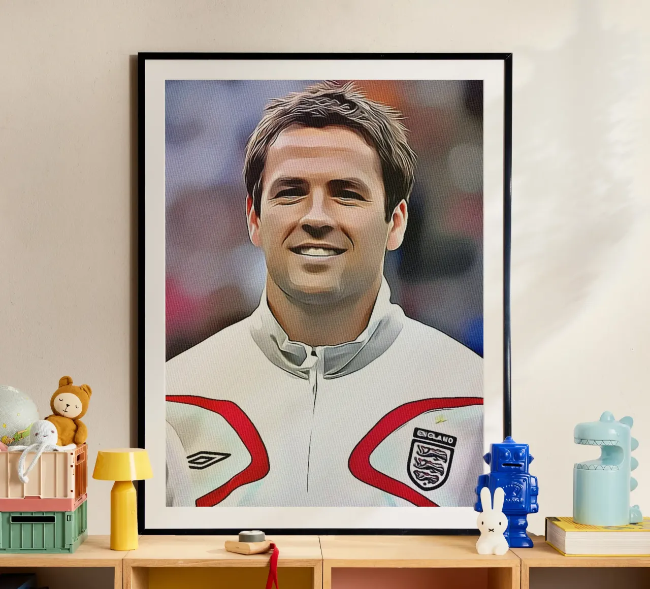 Michael Owen poster con telaio in legno da dan band