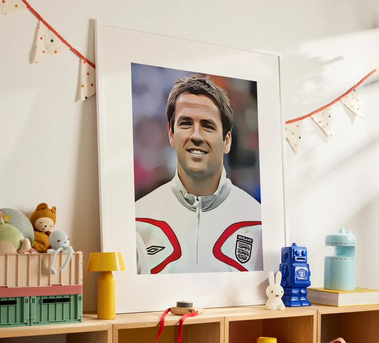 Michael Owen poster con telaio in legno da dan band