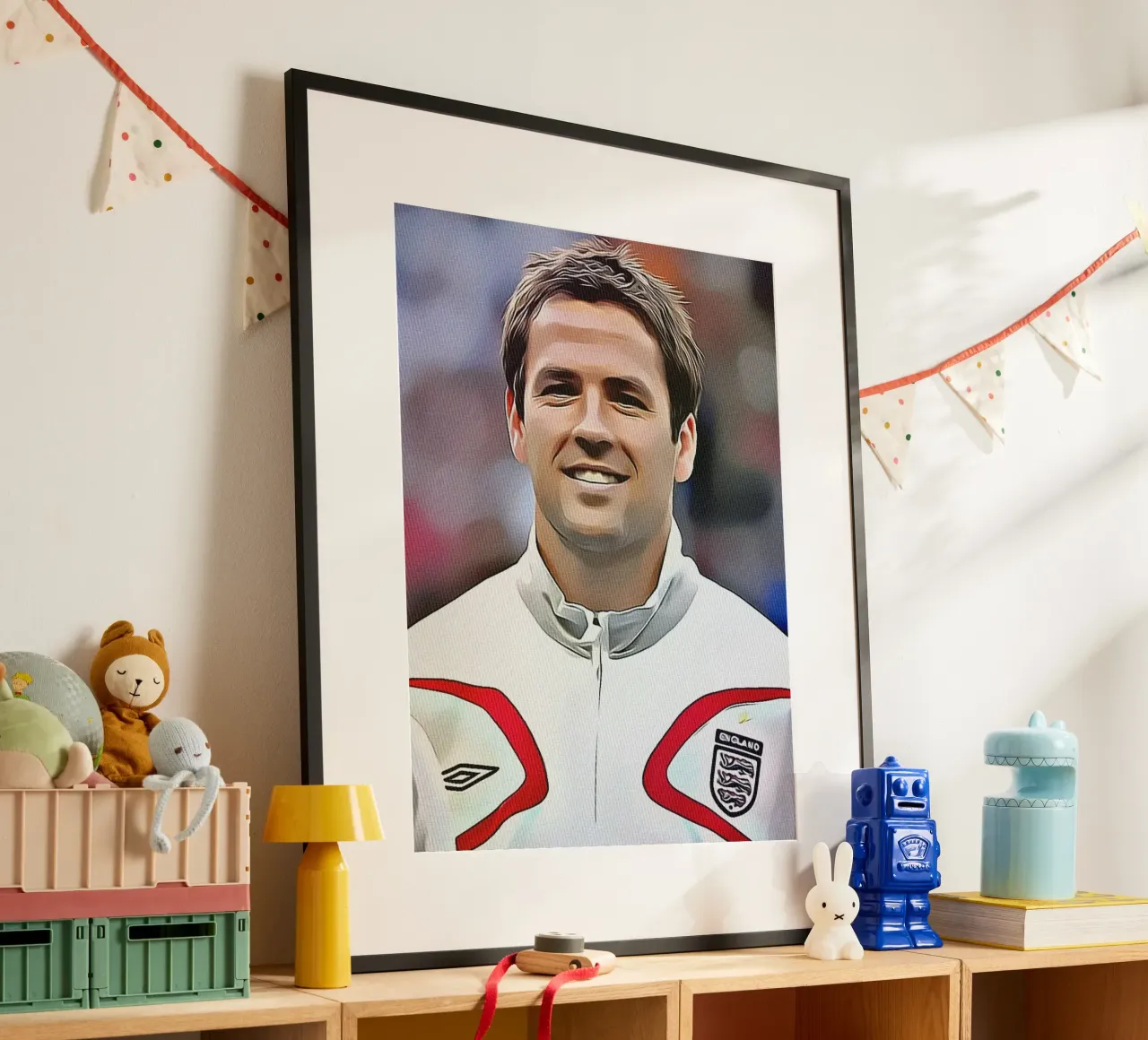Michael Owen poster con telaio in legno da dan band