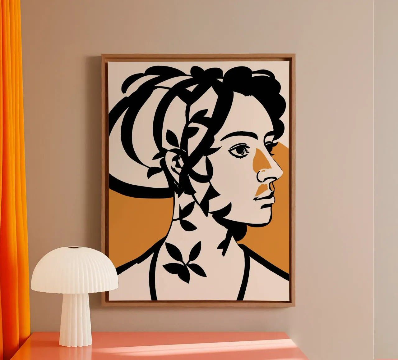 Plantita tela con Cornice a cassetta da Artsy Bessy