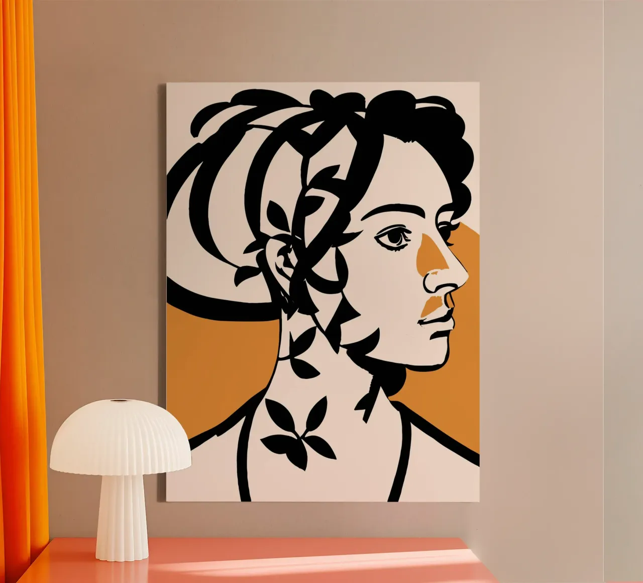 Plantita tela con Cornice a cassetta da Artsy Bessy