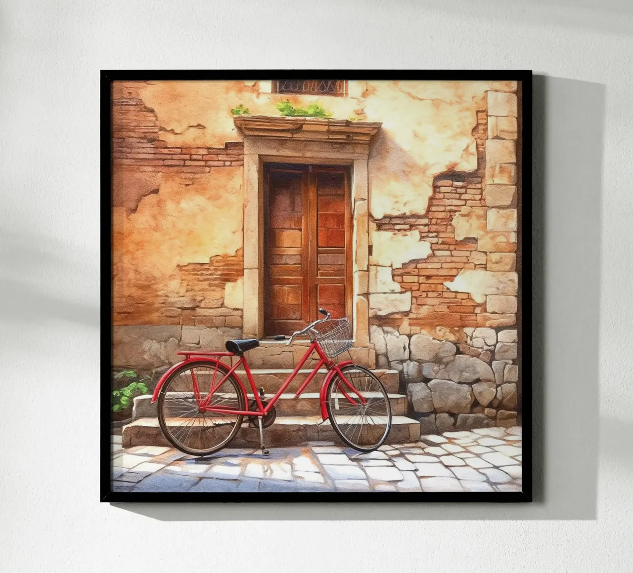 Bicycle poster con telaio in legno da Artsy Bessy