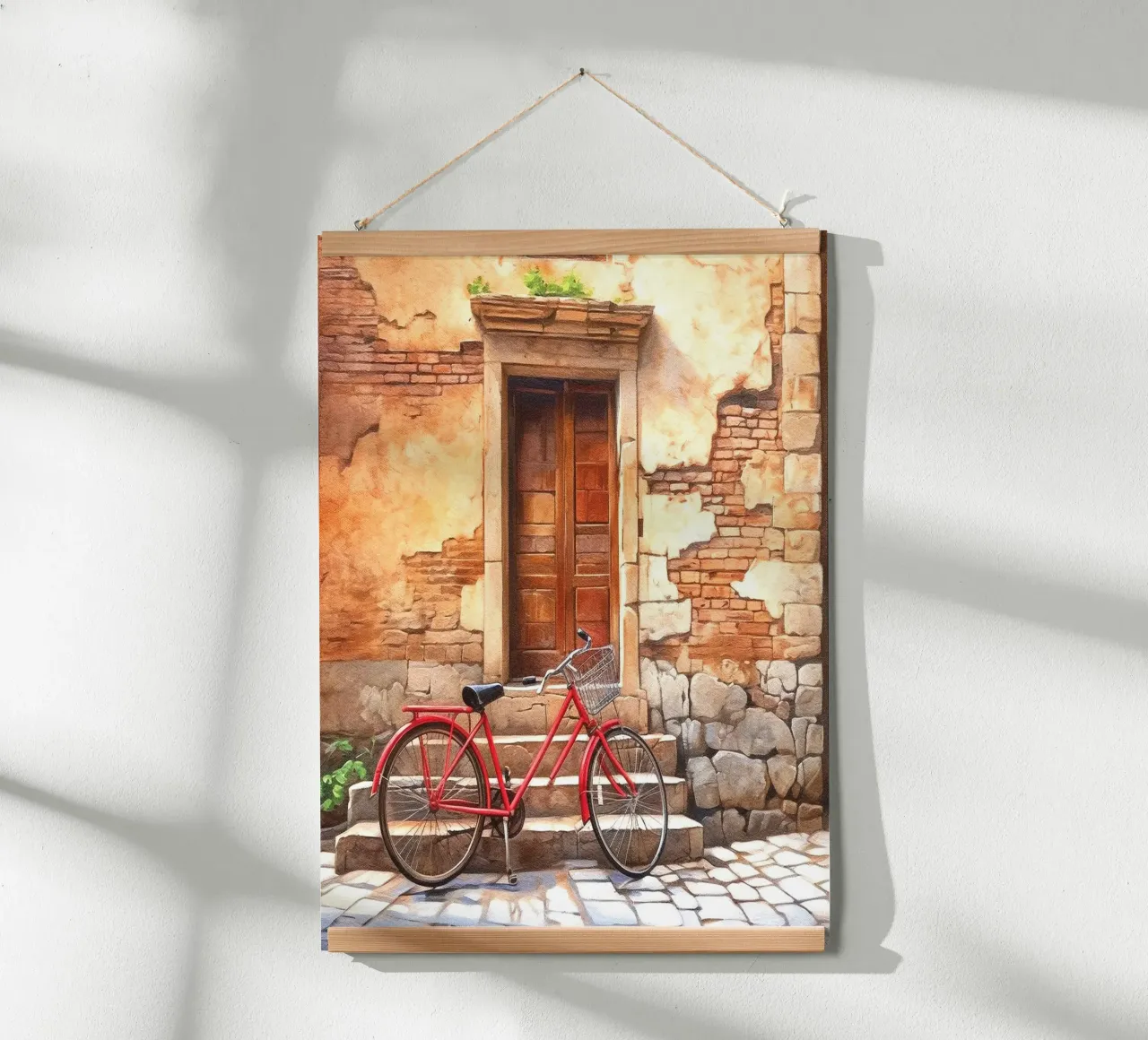 Bicycle poster con telaio in legno da Artsy Bessy