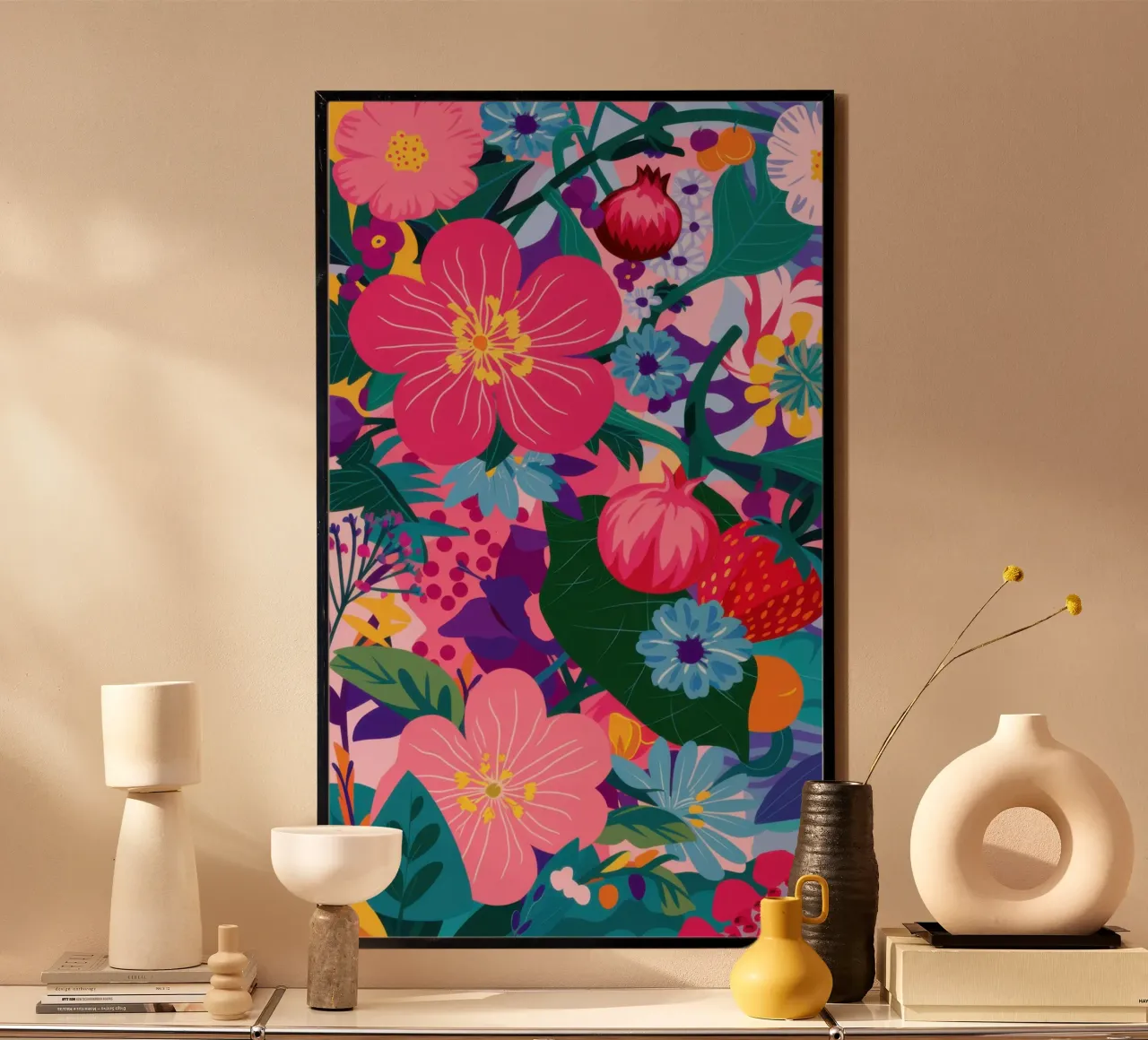 Rivolta di fiori tropicali poster da Echo Saber