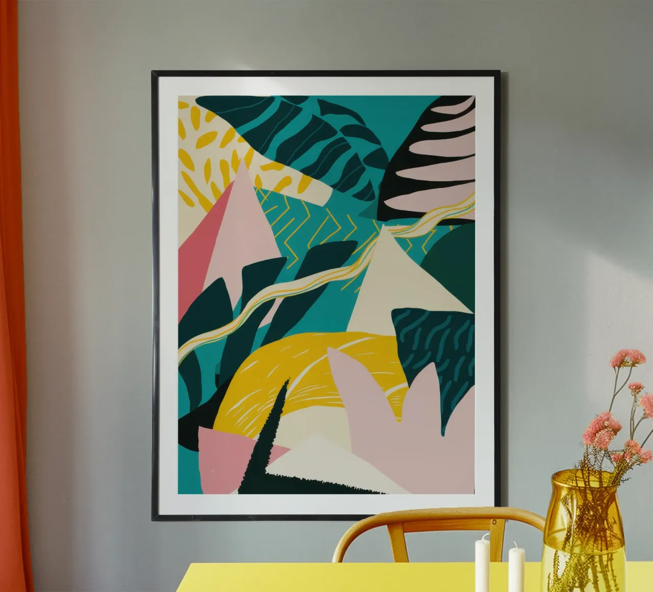 Giungla geometrica smeraldo poster da Echo Saber