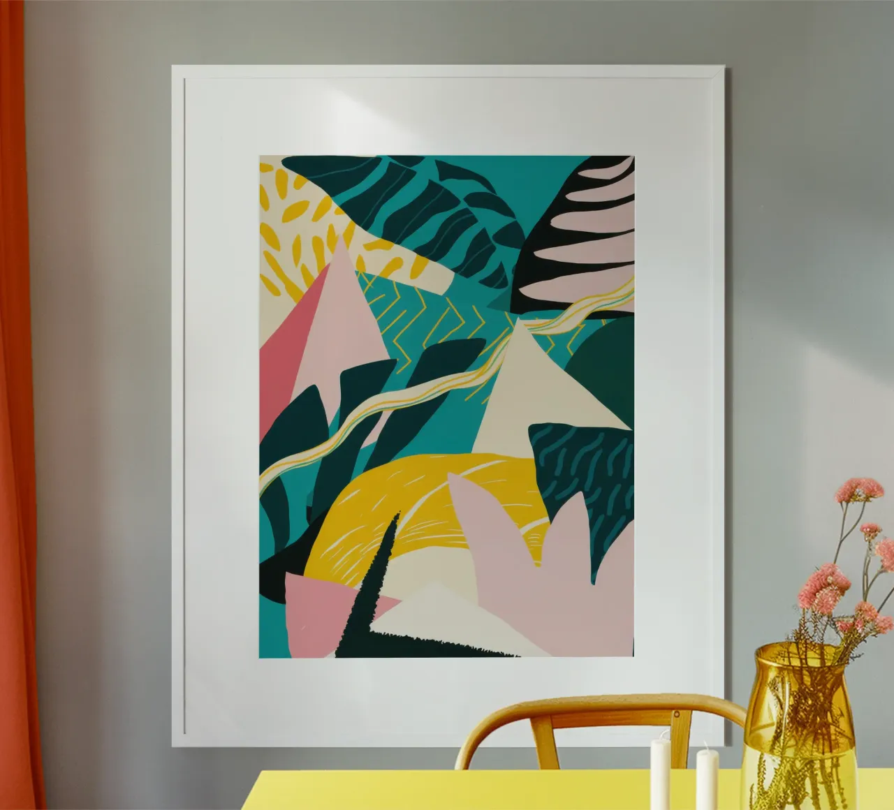 Giungla geometrica smeraldo poster da Echo Saber