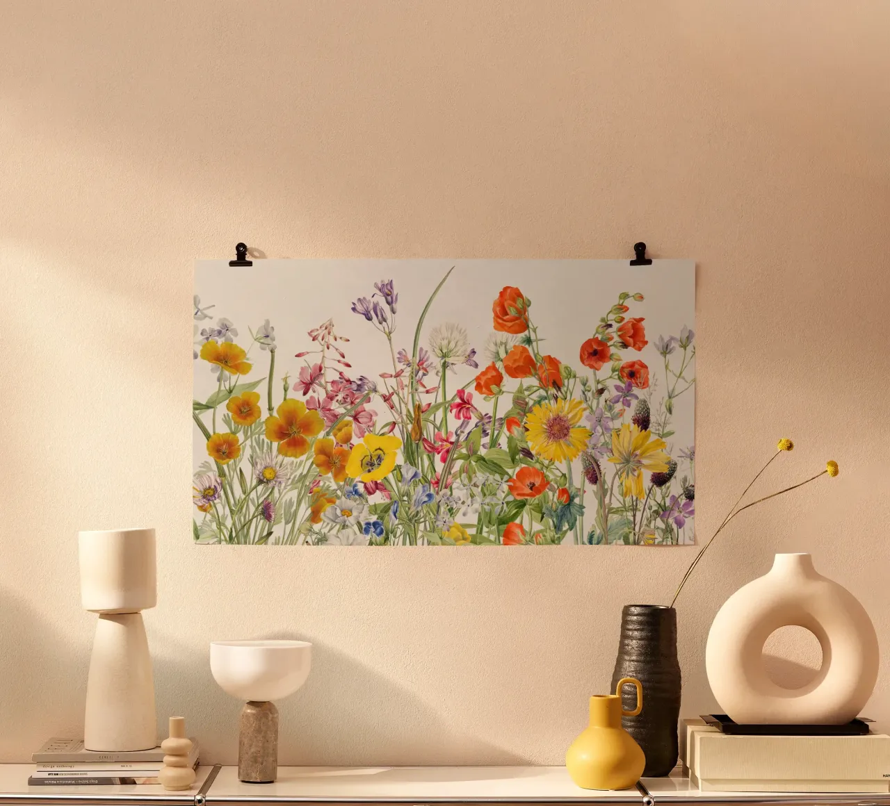 Spring is Here poster con telaio in plastica da Artsy Bessy