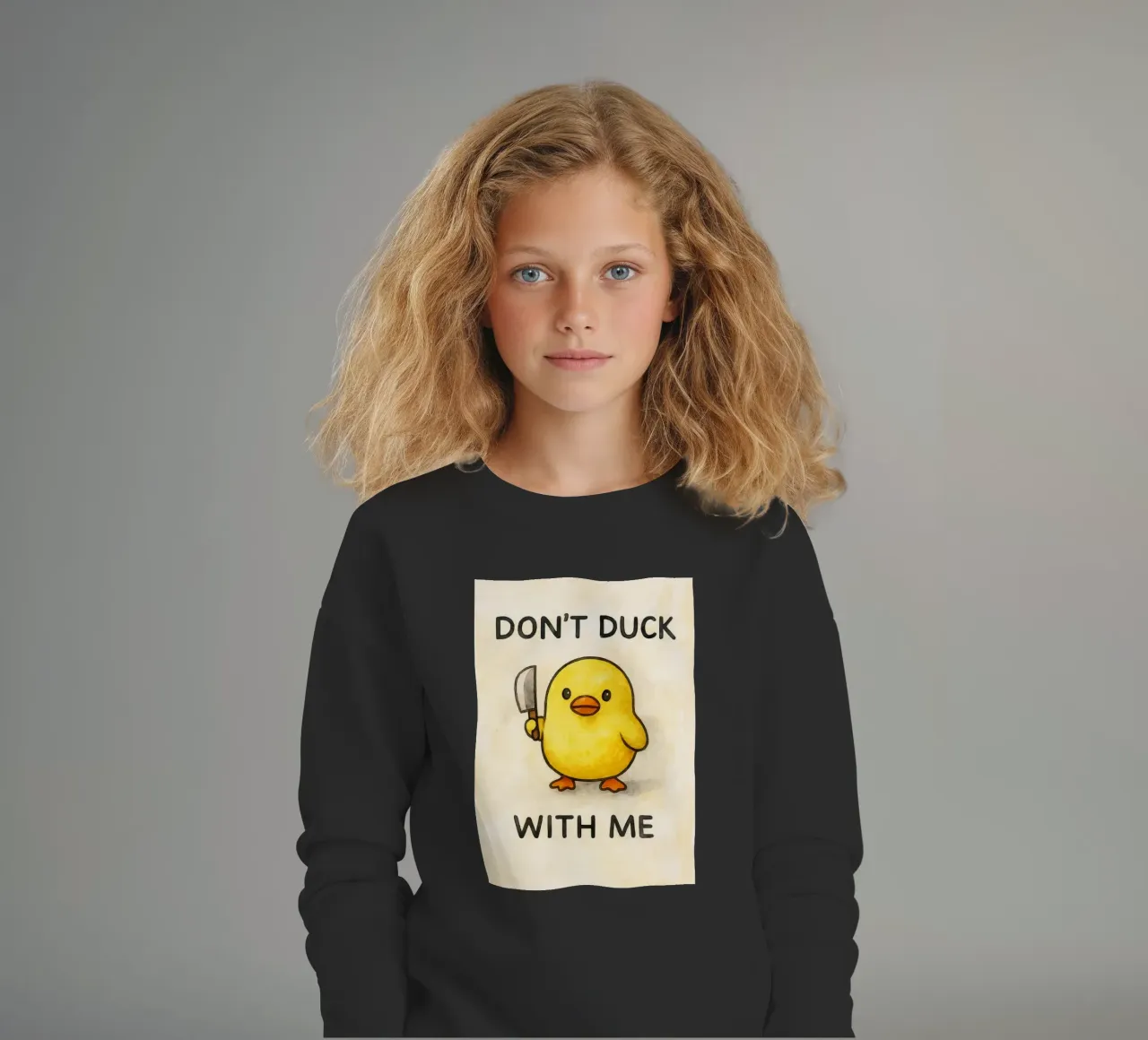 dodont duck with me funny ducknt duck with me funny duck felpa bambino da cepeducks