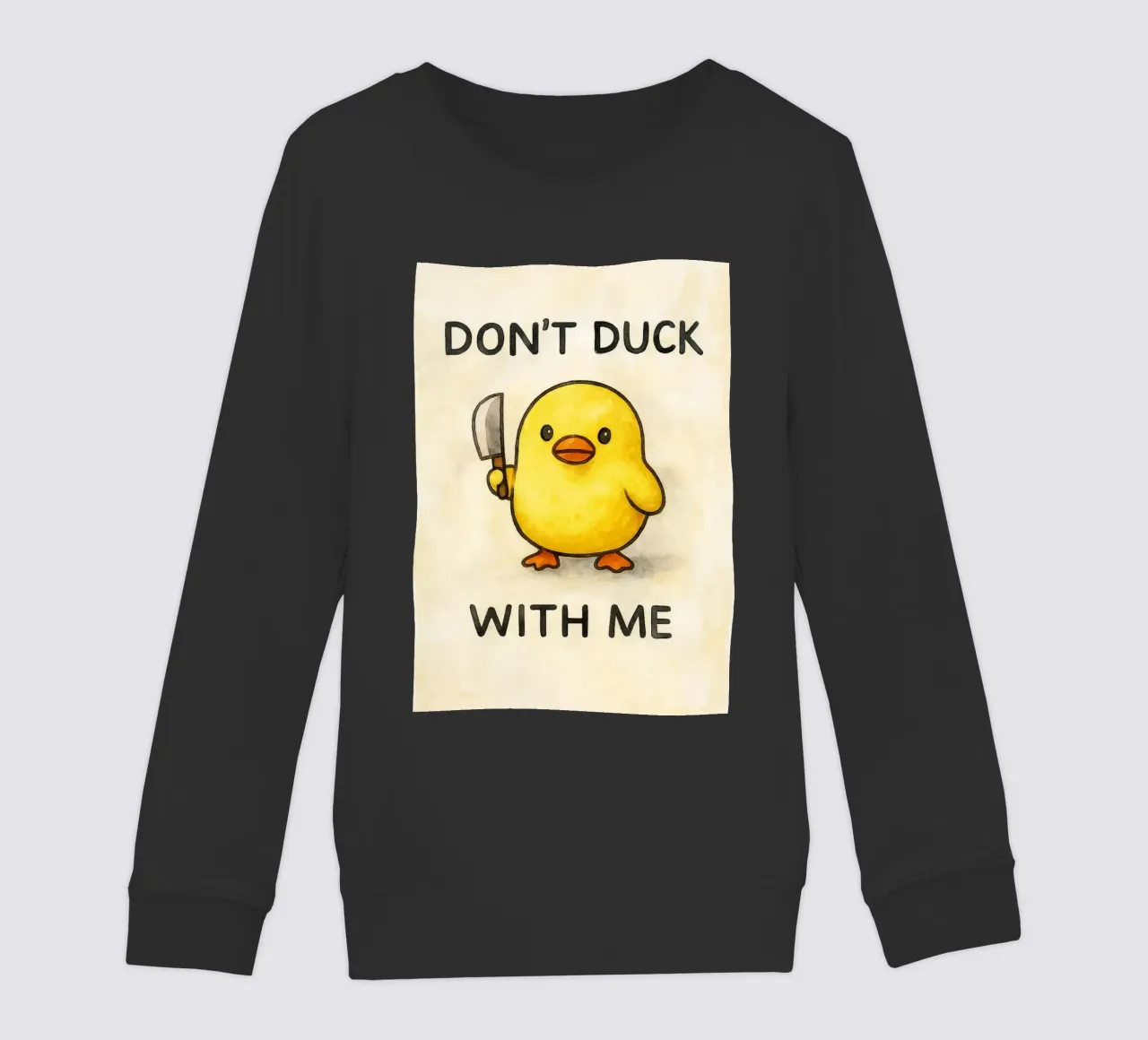 dodont duck with me funny ducknt duck with me funny duck felpa bambino da cepeducks
