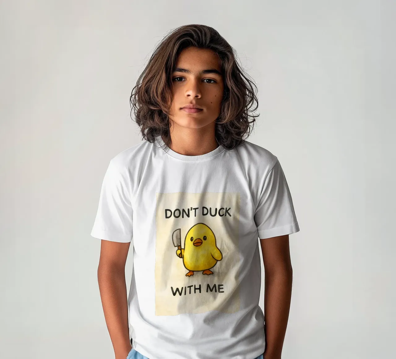 dodont duck with me funny ducknt duck with me funny duck t-shirt bambini da cepeducks