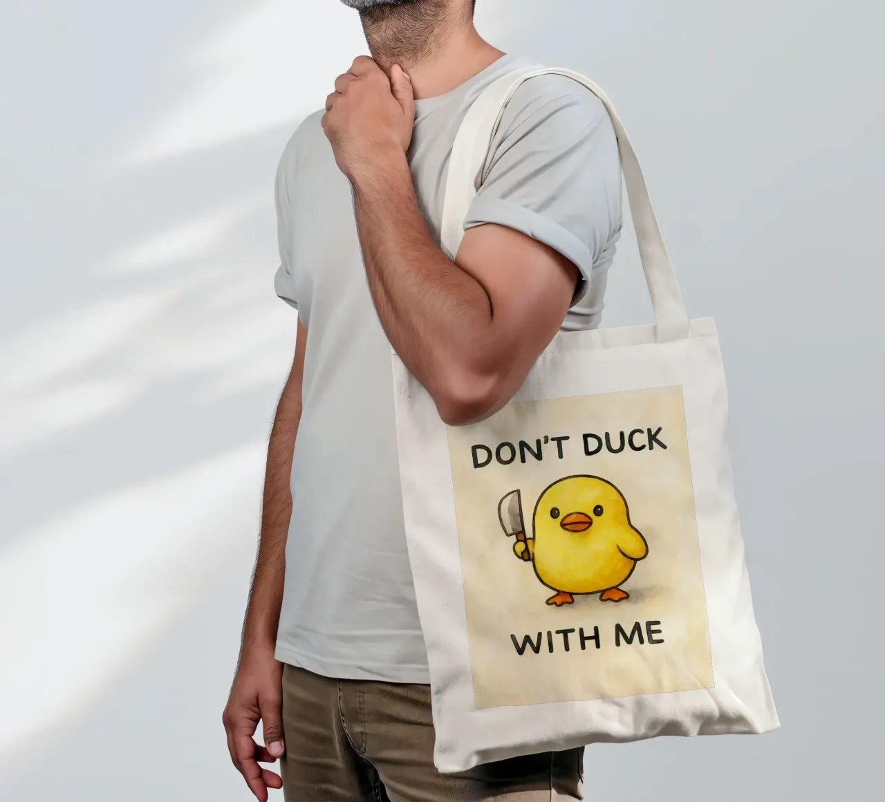 dodont duck with me funny ducknt duck with me funny duck Jutebeutel von cepeducks