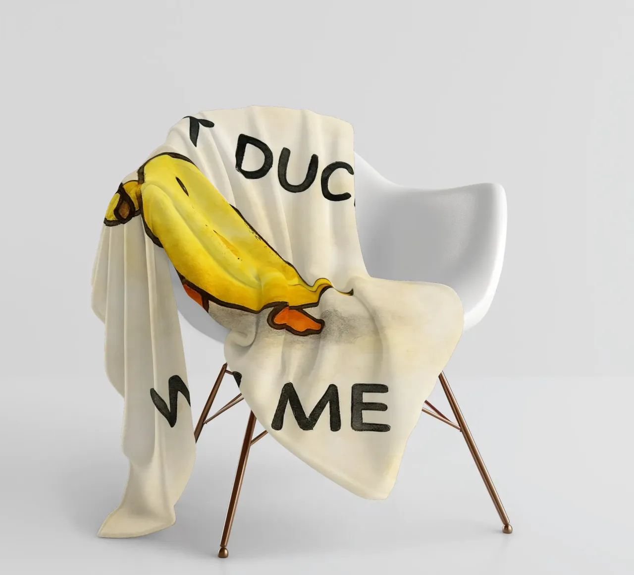 dodont duck with me funny ducknt duck with me funny duck coperta in pile da cepeducks