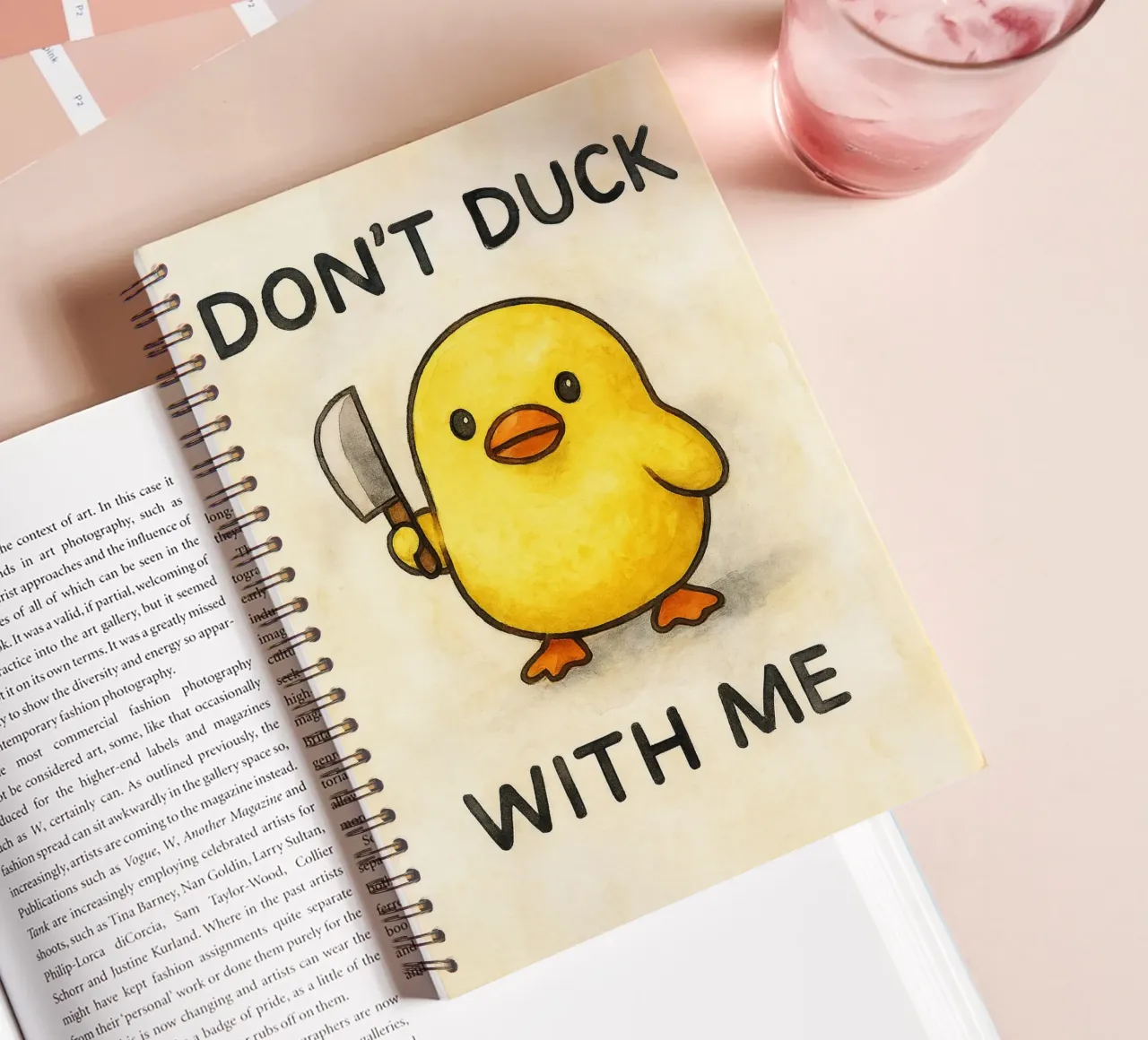 dodont duck with me funny ducknt duck with me funny duck spiral notebook by cepeducks