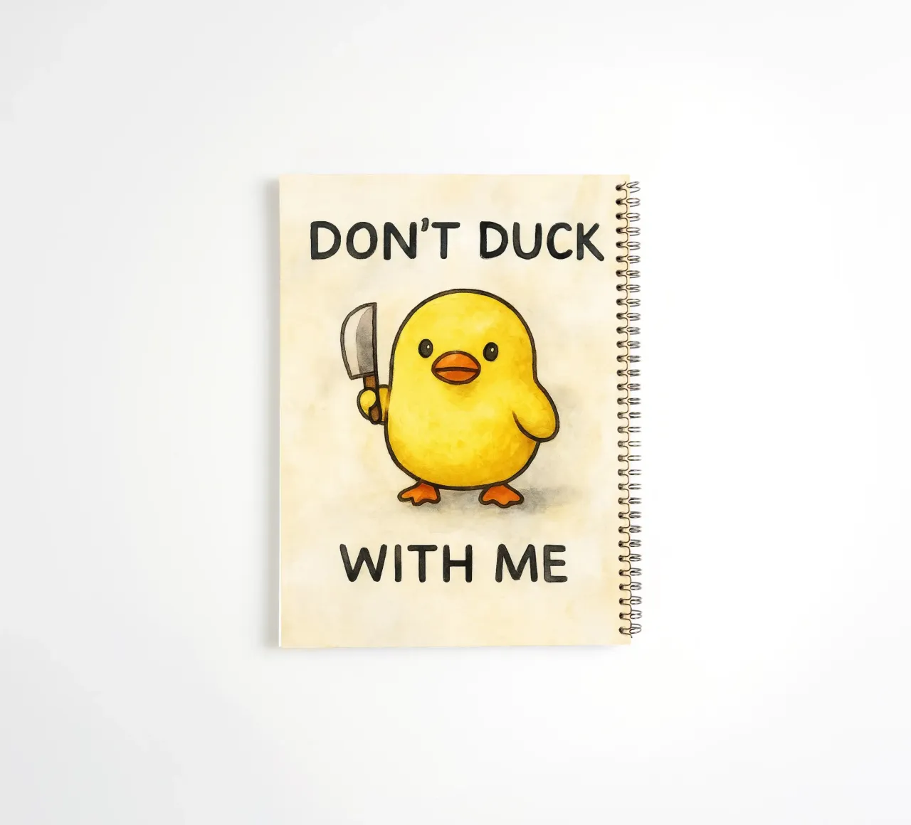 dodont duck with me funny ducknt duck with me funny duck spiral notebook by cepeducks