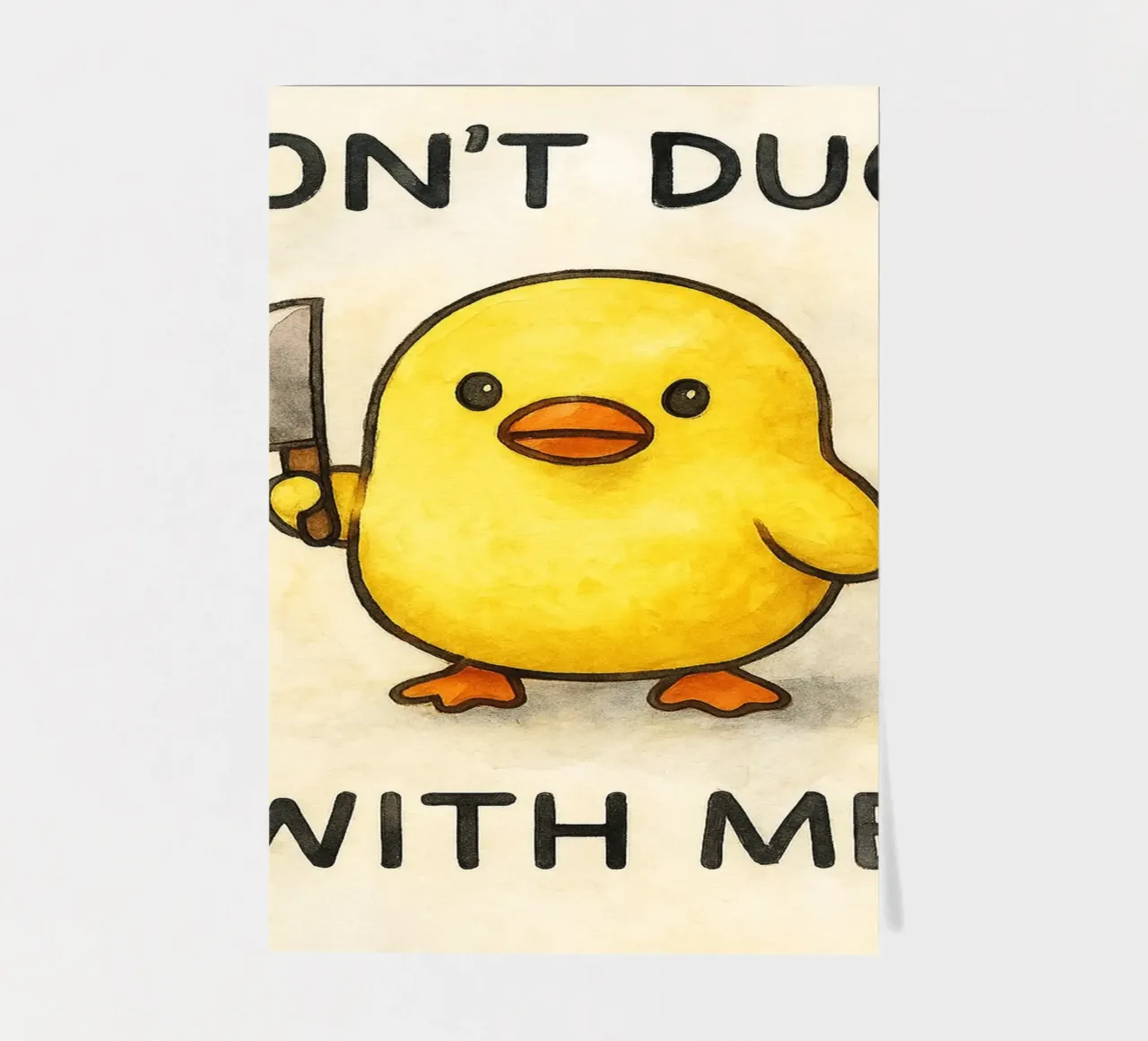 dodont duck with me funny ducknt duck with me funny duck Stickerbogen von cepeducks