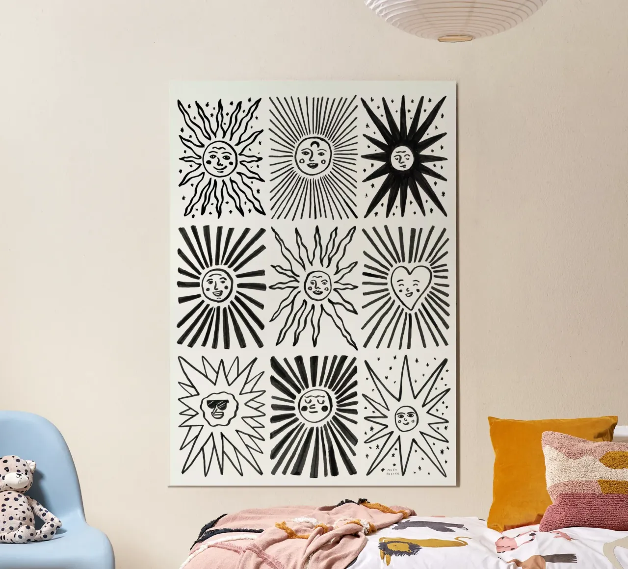 Sun Faces forex plate by Alex Foster