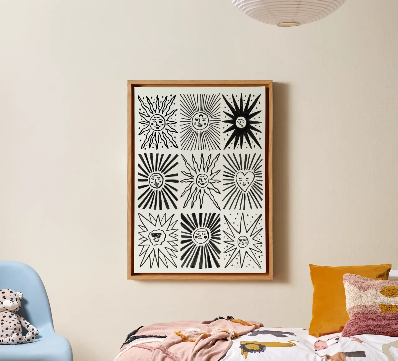 Sun Faces canvas by Alex Foster