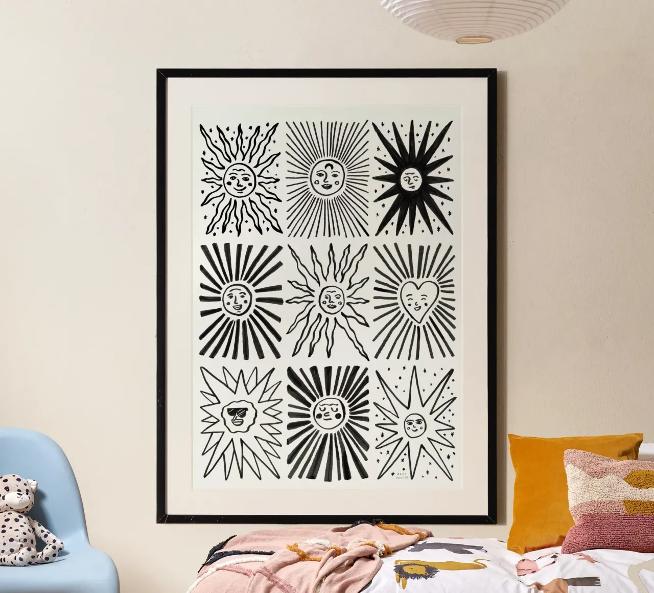 Sun Faces poster by Alex Foster