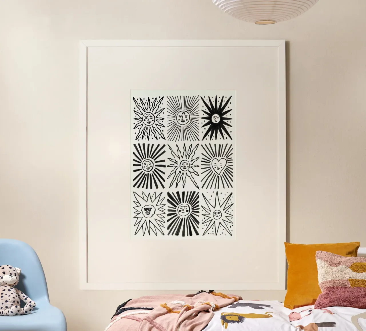 Sun Faces poster by Alex Foster