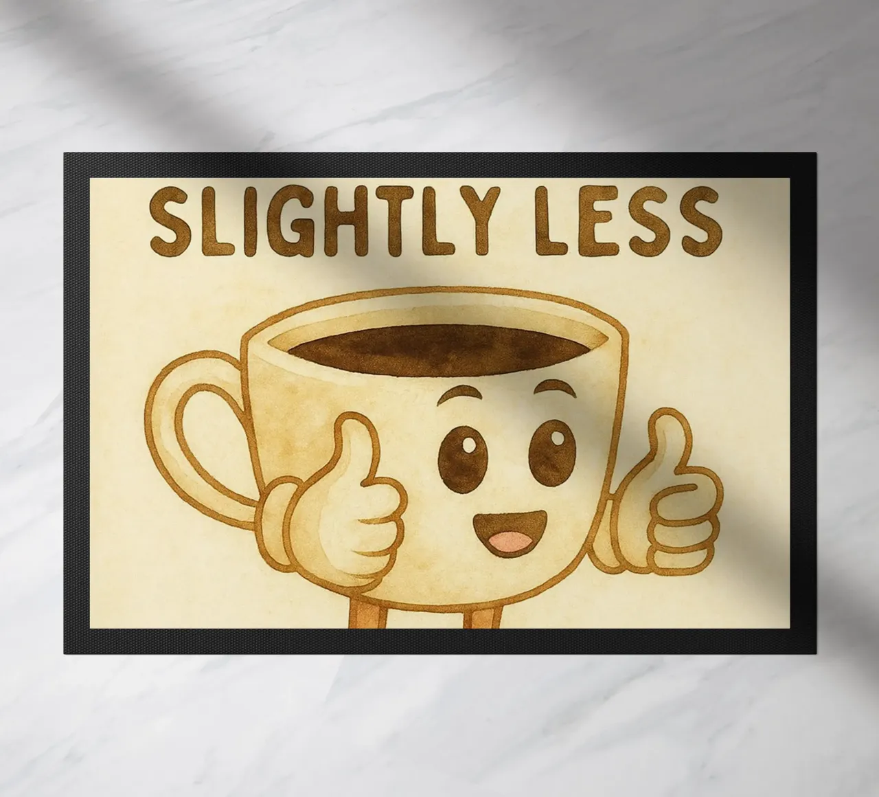 bere caffè per odiare un po' meno le cose zerbino da cepeducks