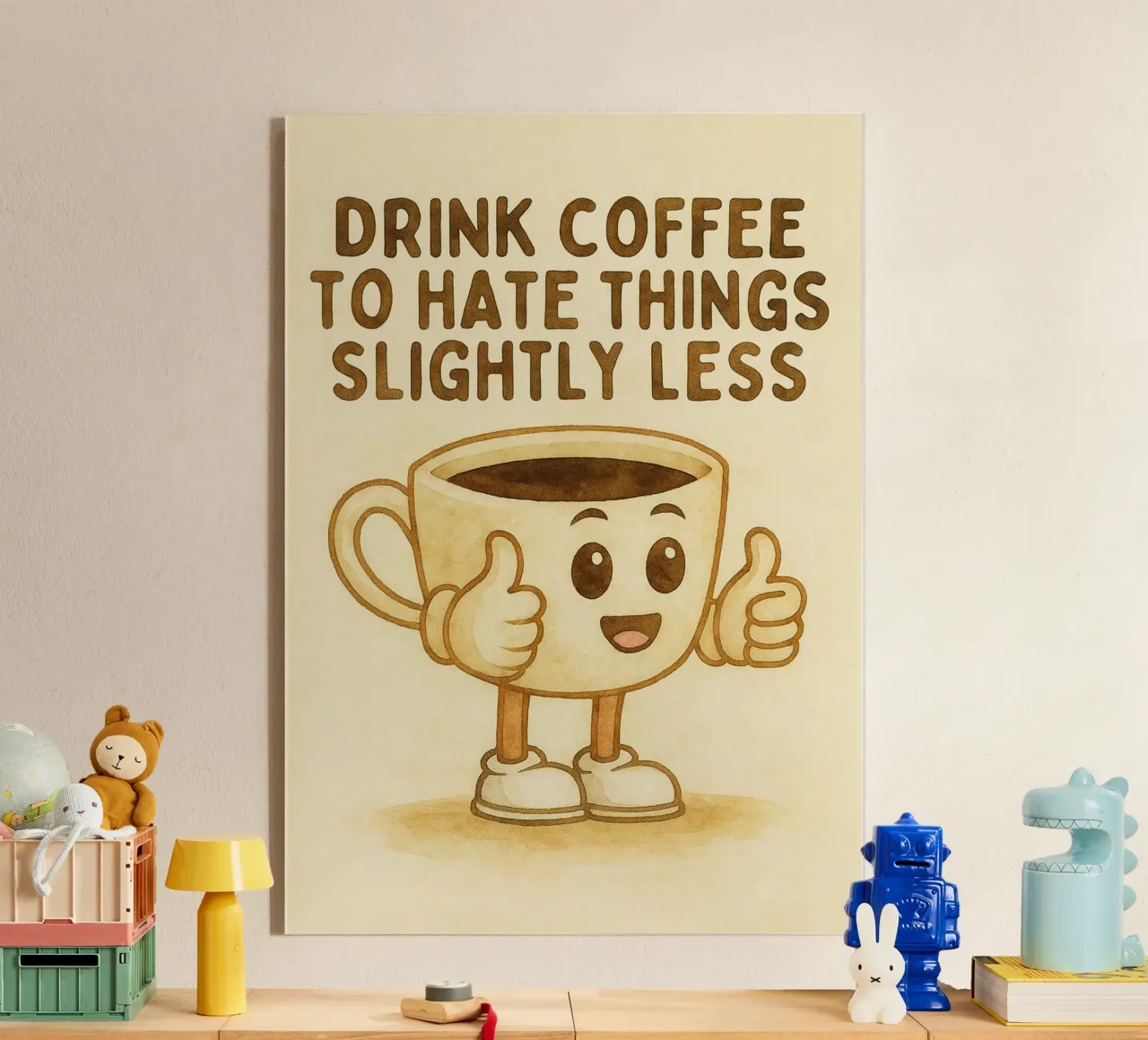 bere caffè per odiare un po' meno le cose plexiglass da cepeducks
