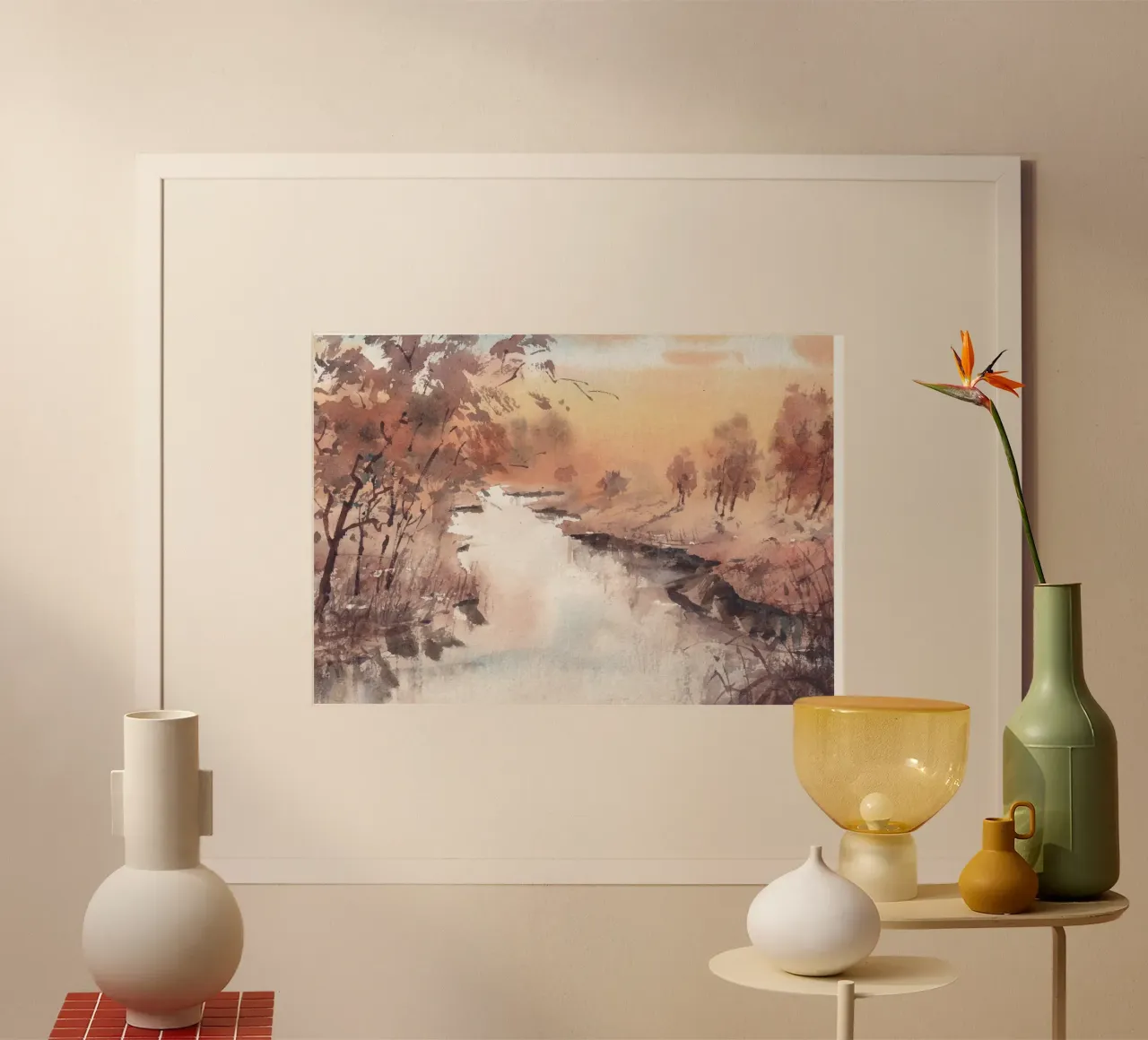 Winter Lake poster da Artsy Bessy