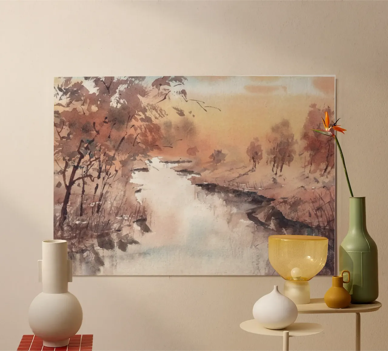 Winter Lake poster da Artsy Bessy