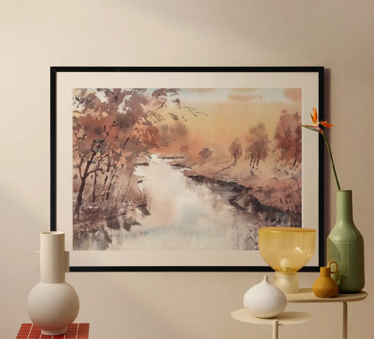 Winter Lake poster da Artsy Bessy