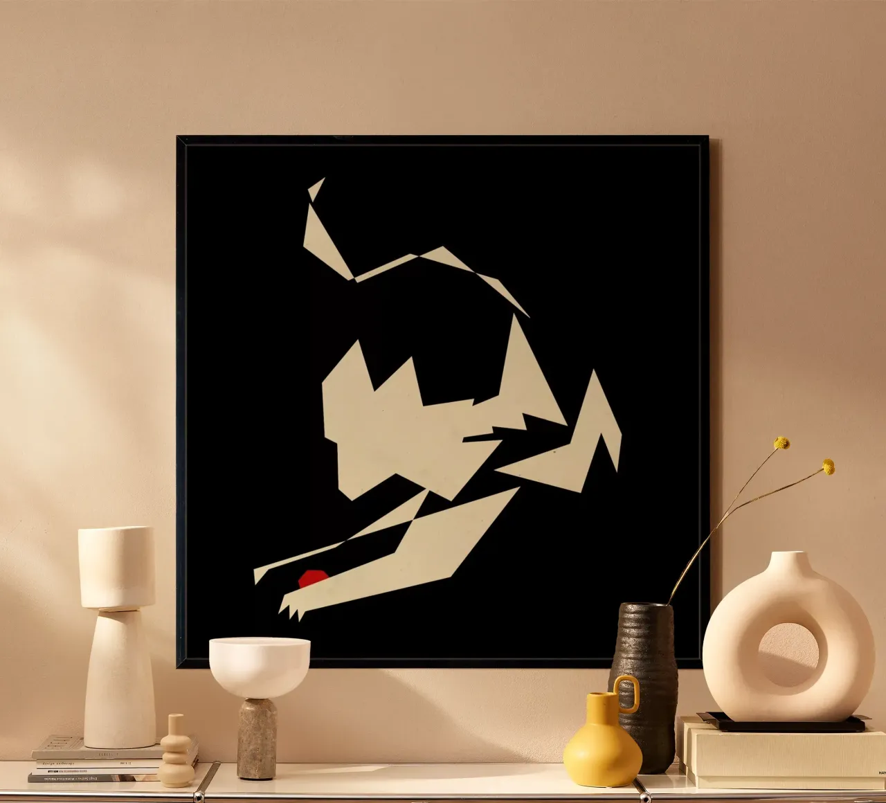 A cat is a cat poster con telaio in legno da Yetiland