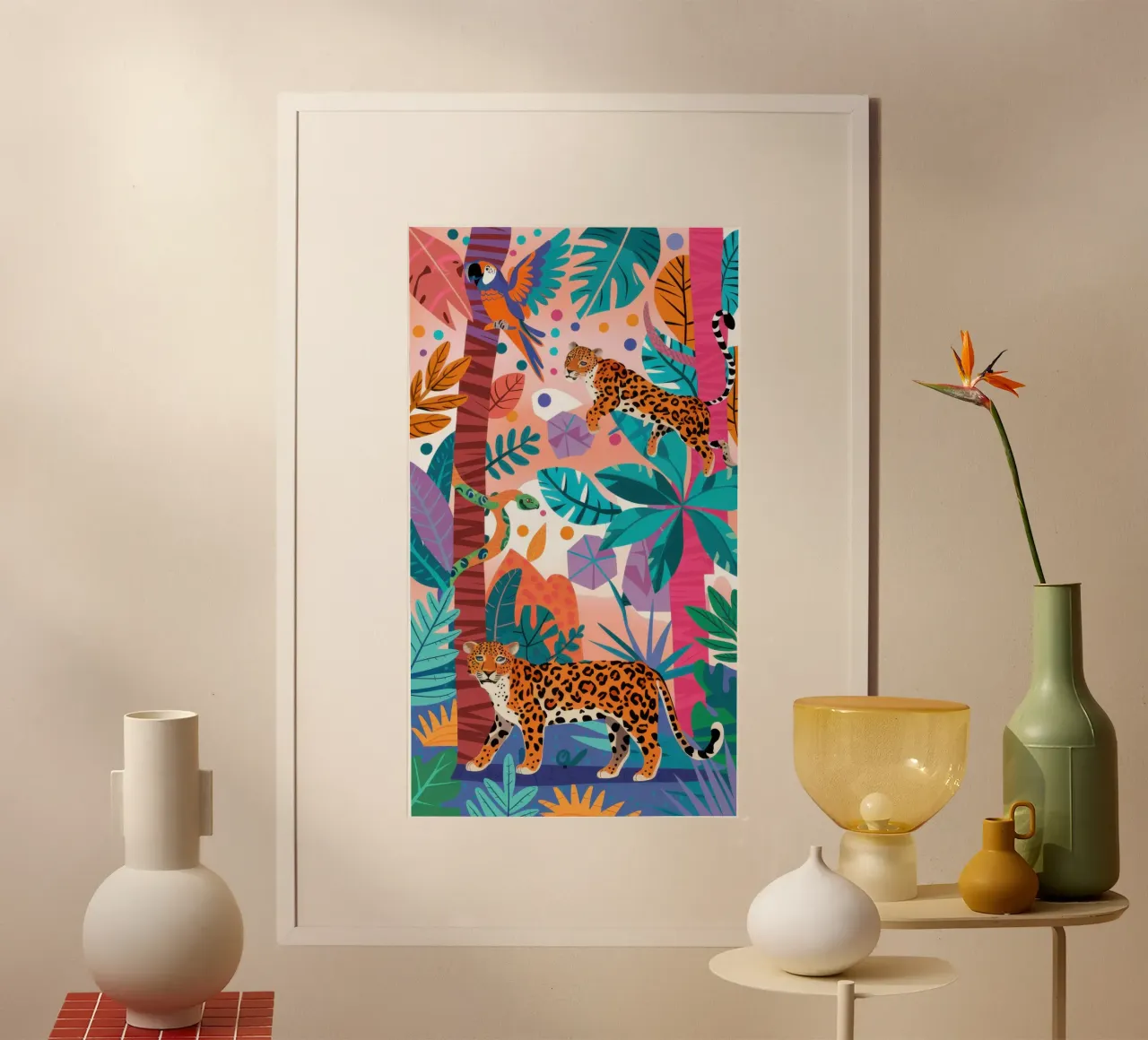 Leopardi Giungla Vivida poster da Heaven Craft
