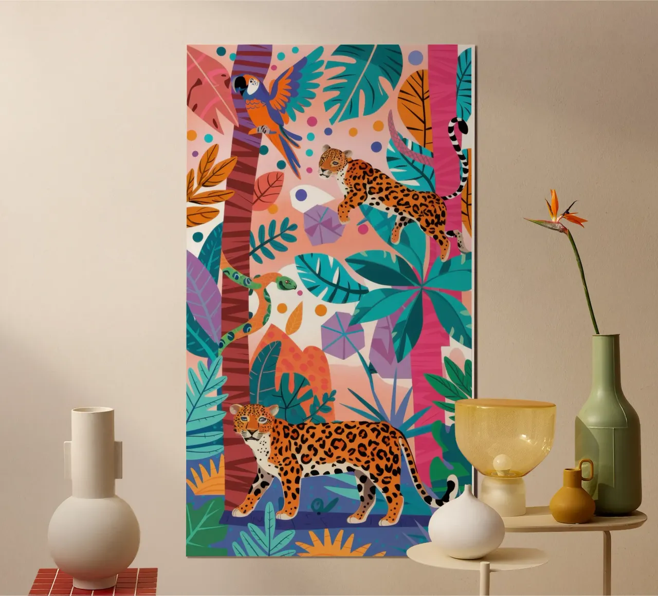 Leopardi Giungla Vivida poster da Heaven Craft