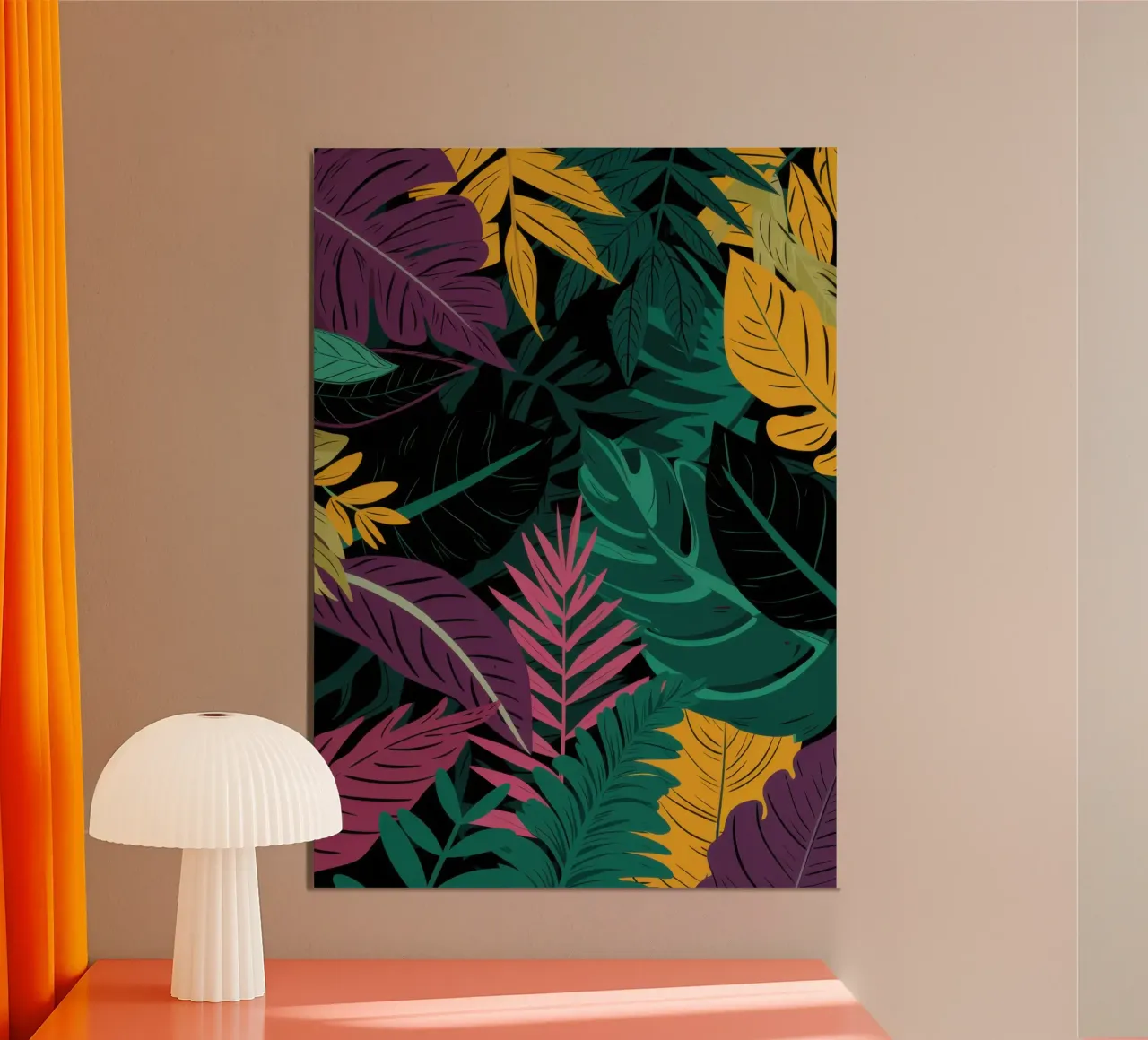 Giungla di gioielli di mezzanotte poster con telaio in plastica da Echo Saber