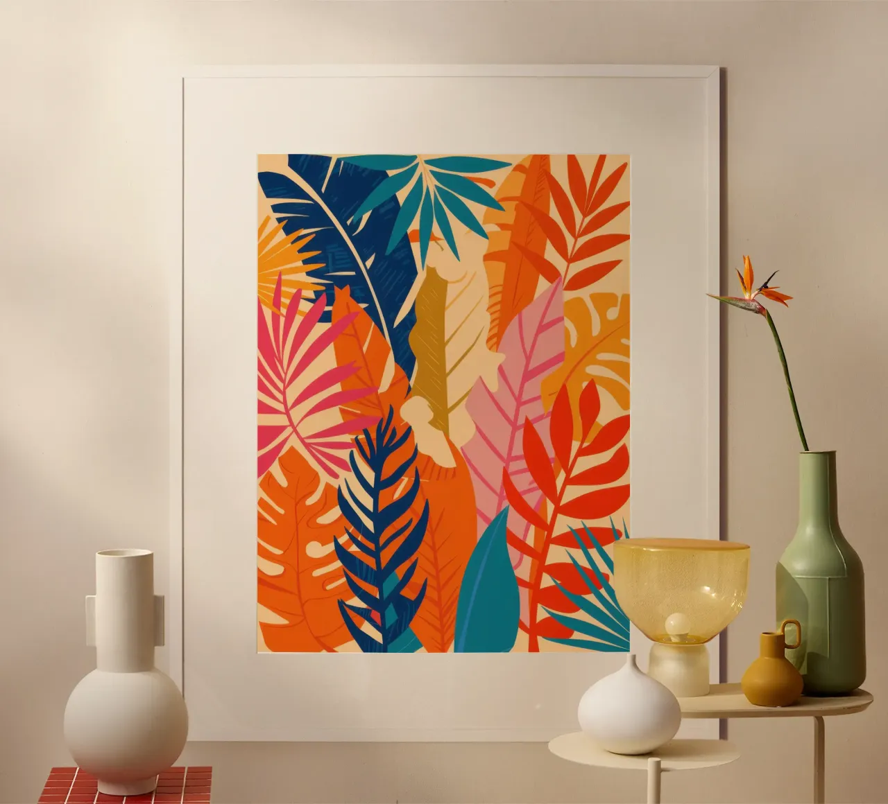 Follaje de selva ardiente poster de Heaven Craft