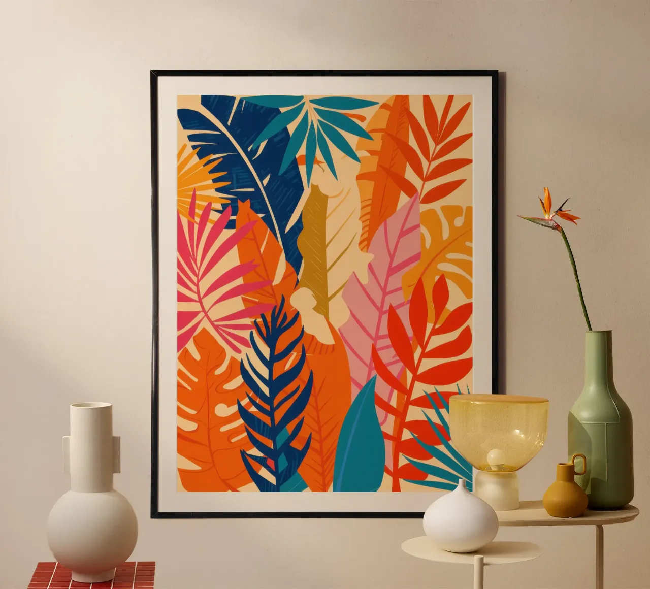Follaje de selva ardiente poster de Heaven Craft